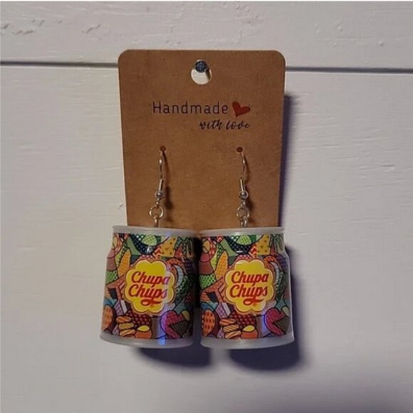 Handmade "Chupa Chups Candy" Earrings - Picture 1 of 1